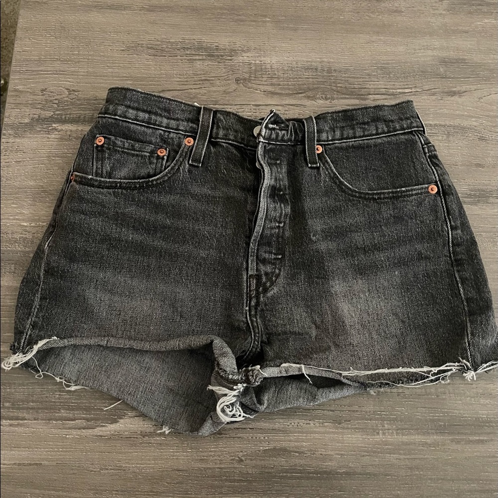 Levi’s Dark Grey Denim Shorts